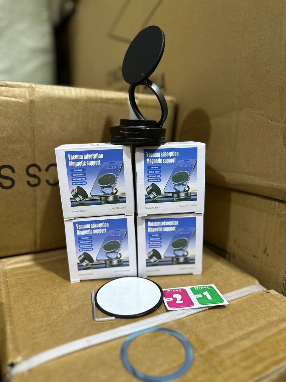 حامل هاتف مغناطيسي بزاوية 360 درجة للسيارة والمكتب Support Téléphone Magnétique 360° pour Voiture et Bureau