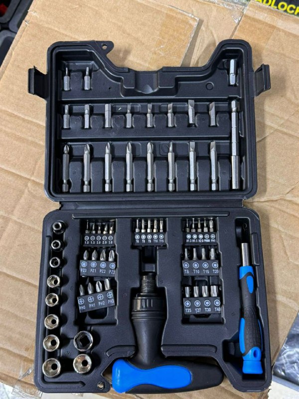 Boite Tournevis Multifonction 115 Pièces, Compact et Complet طقم مفكات متعددة الوظائف مكون من 115 قطعة، صغير الحجم وكامل