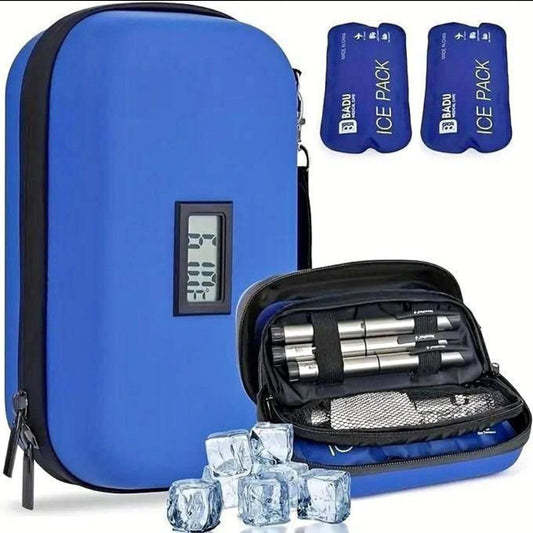 حقيبة سفر مبردة للأنسولين Glacière de voyage à insuline avec affichage de la température, sac isotherme pour diabétiques