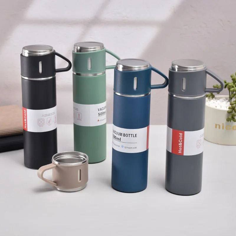Vacuum Flask Set طرموس لحفظ المشروبات الساخنة والباردة Thermos