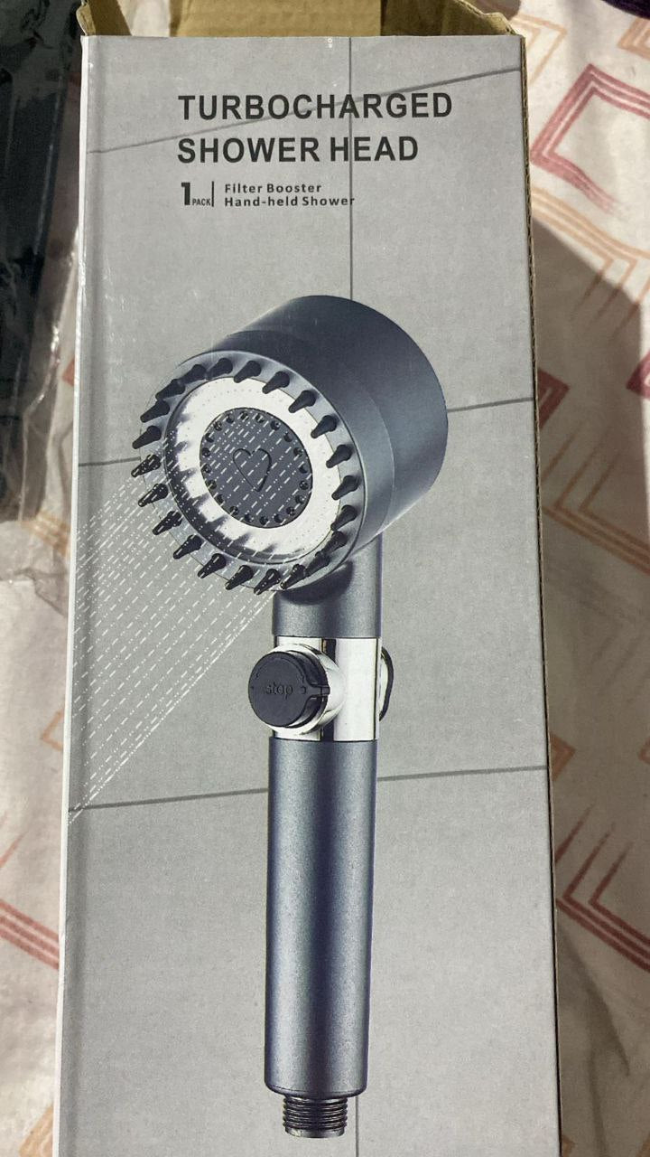 Turbocharged shower head رأس دش عالي الضغط بأربعة أوضاع