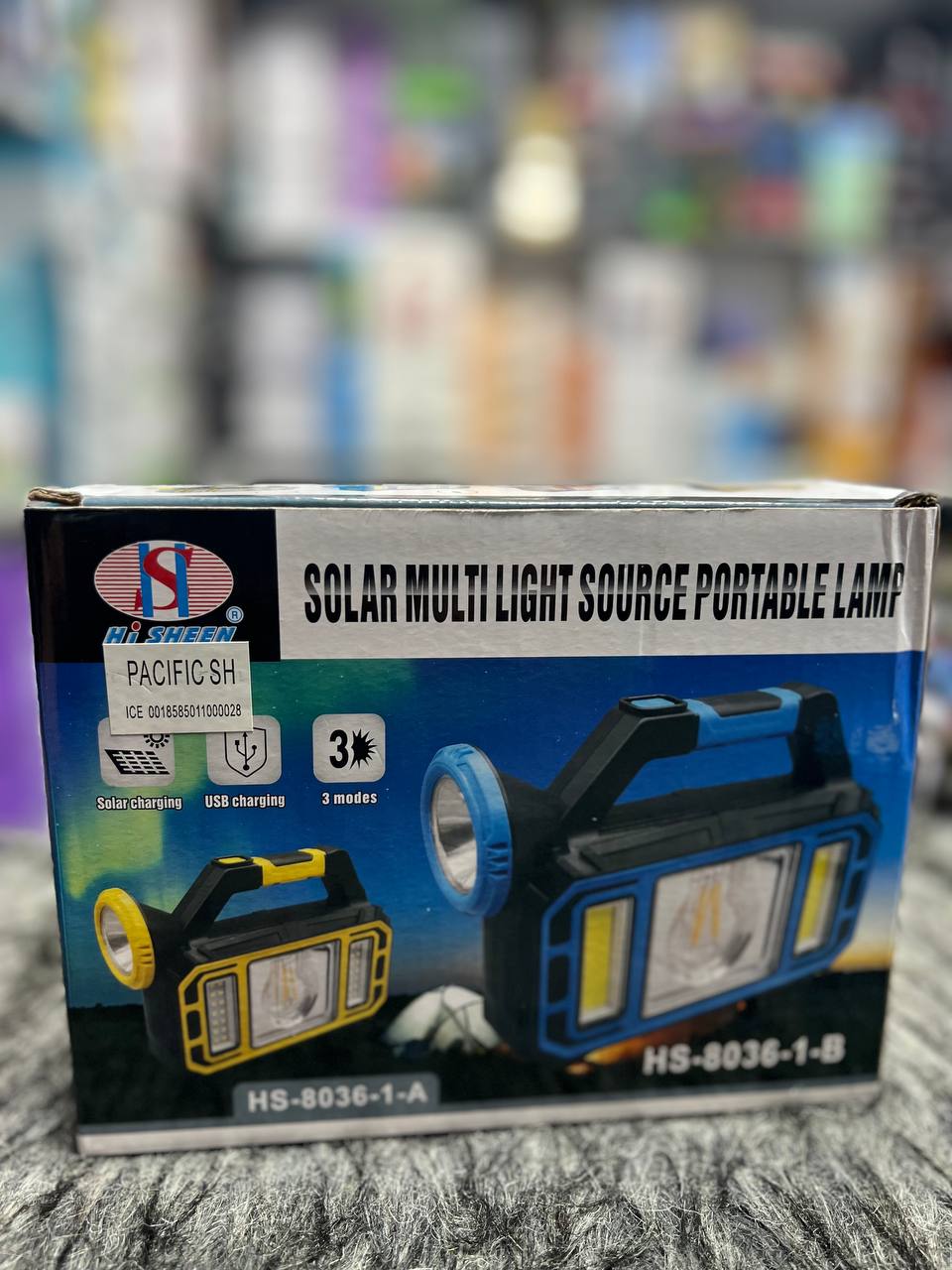 Solar Multilight Source Portable Lamp مصباح محمول يعمل بالطاقة الشمسية متعدد المصادر