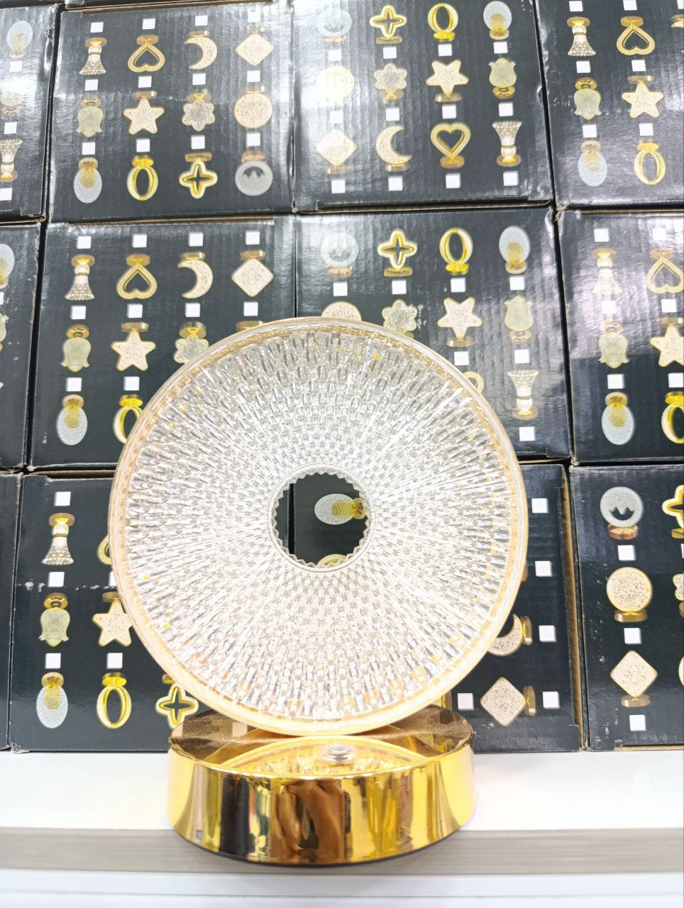Lampe Cristal Tactile مصباح كريستال دائري