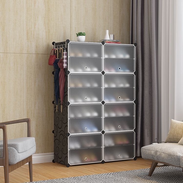 16-Tier Large Plastic Shoe Rack JL 02_ 8L رف الأحذية من البلاستيك ذو 16 طبقة
