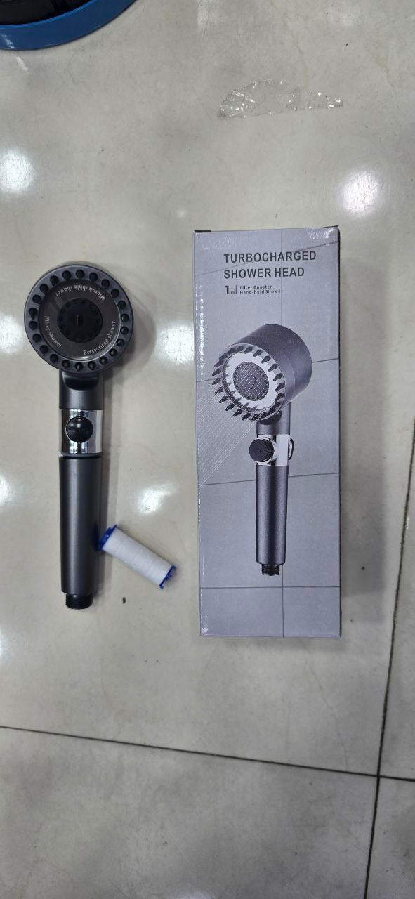 Turbocharged shower head رأس دش توربيني