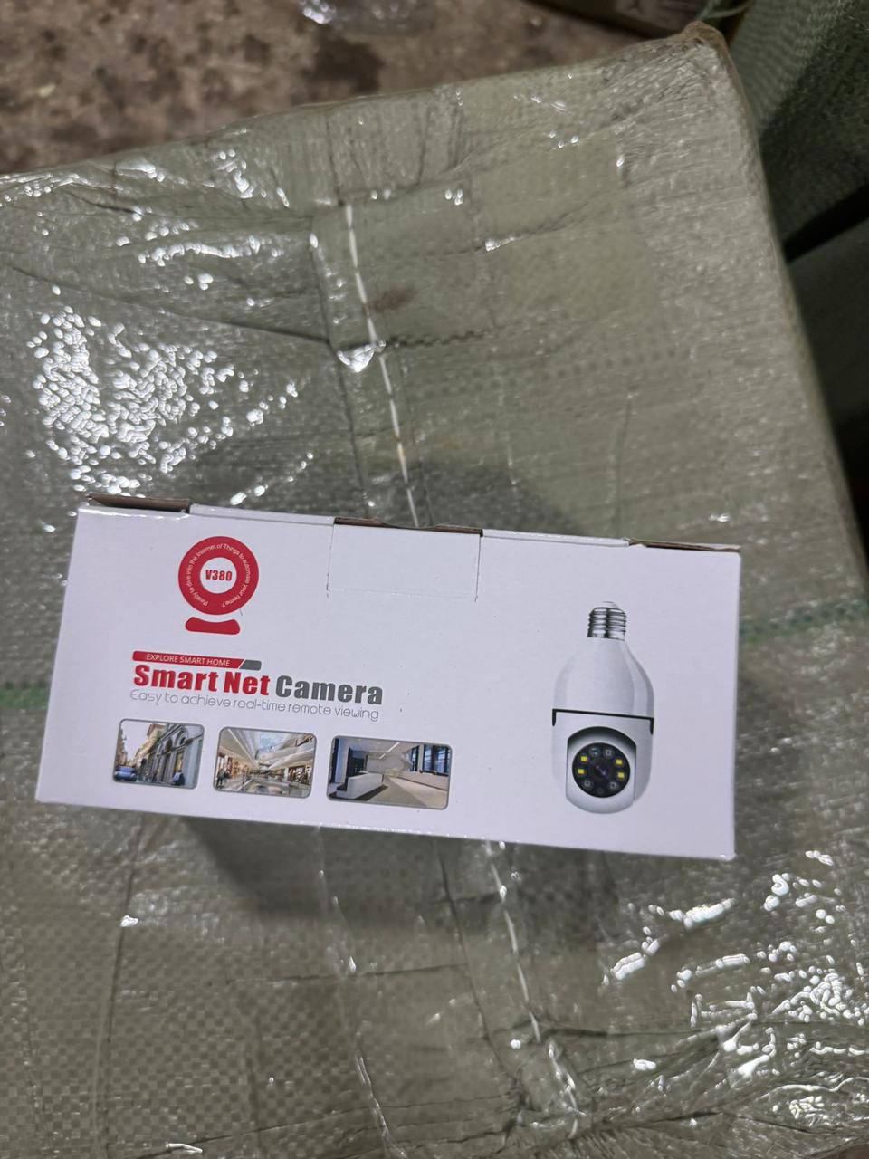 كاميرا المراقبة على شكل مصباح 1080 360 درجة ،رؤية ليلية، اكتشاف الحركة الذكي