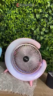 Ventilateur Rechargeable avec Éclairage Unique