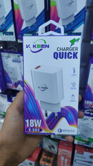 VKEEN QUICK CHARGER 18W
