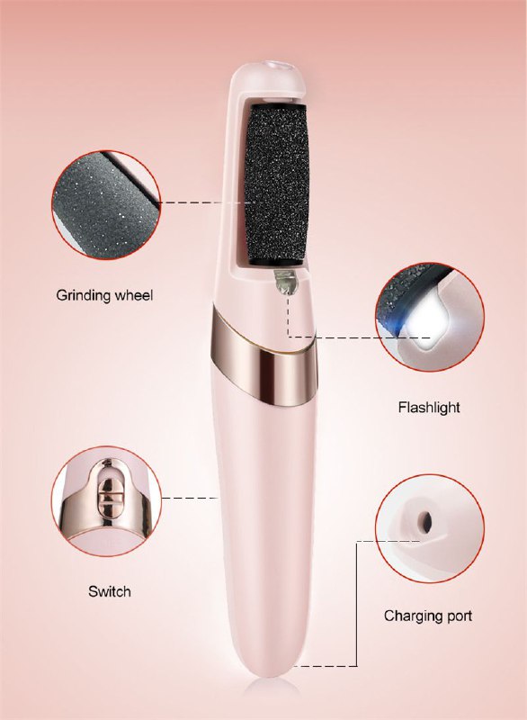 Electric Callus Remover مزيل الجلد الميت الكهربائي قابل للشحن