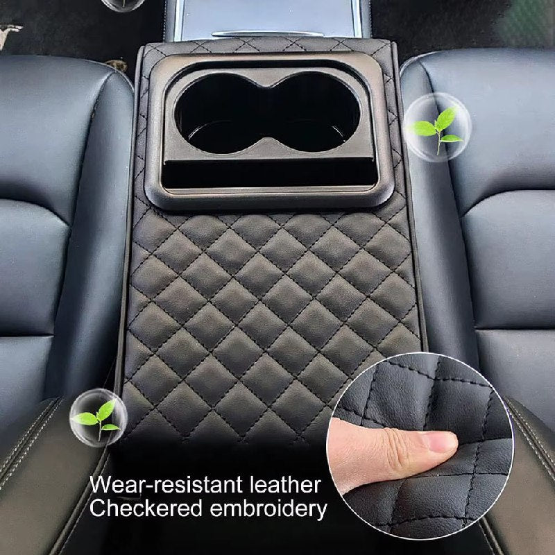 Accoudoir de Voiture, Accoudoir de Console Centrale de Voiture avec Porte-gobelet, Coussin D'accoudoir de Voiture