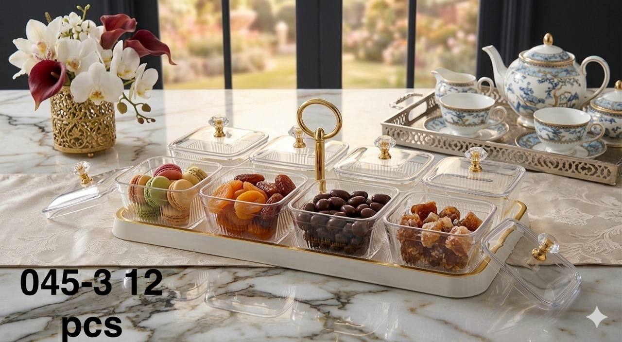 Plateau de présentation élégant pour fruits secs