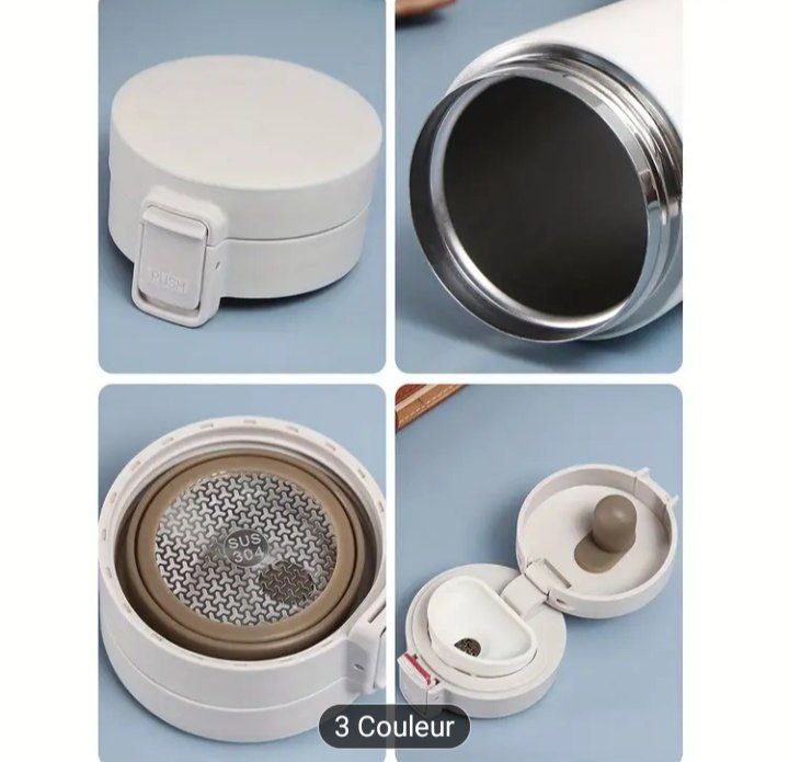 Mug isotherme Thermos Inoxydable 380ML 3couleurs