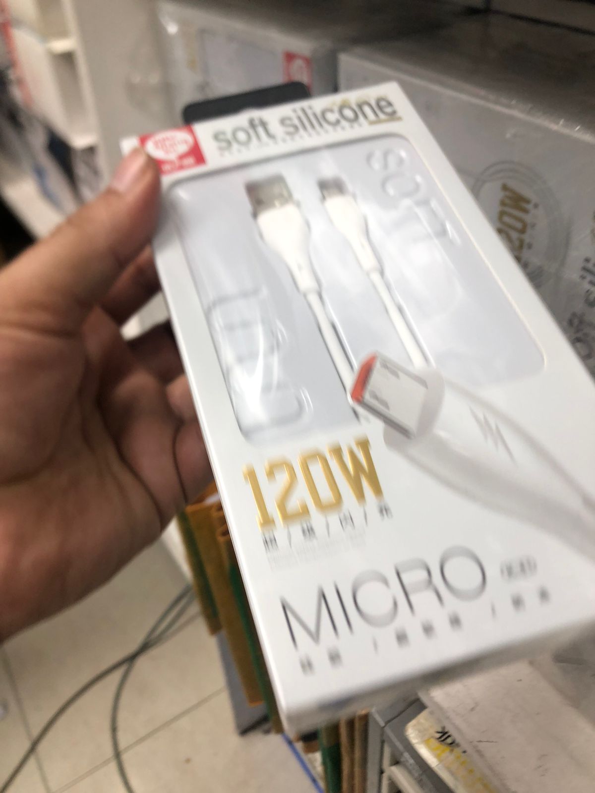 Soft Silicone Cable 120W USB Micro