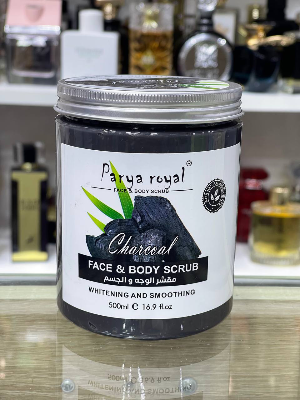 Parya royal Face et Body Scrub-Charcoal 500 Ml