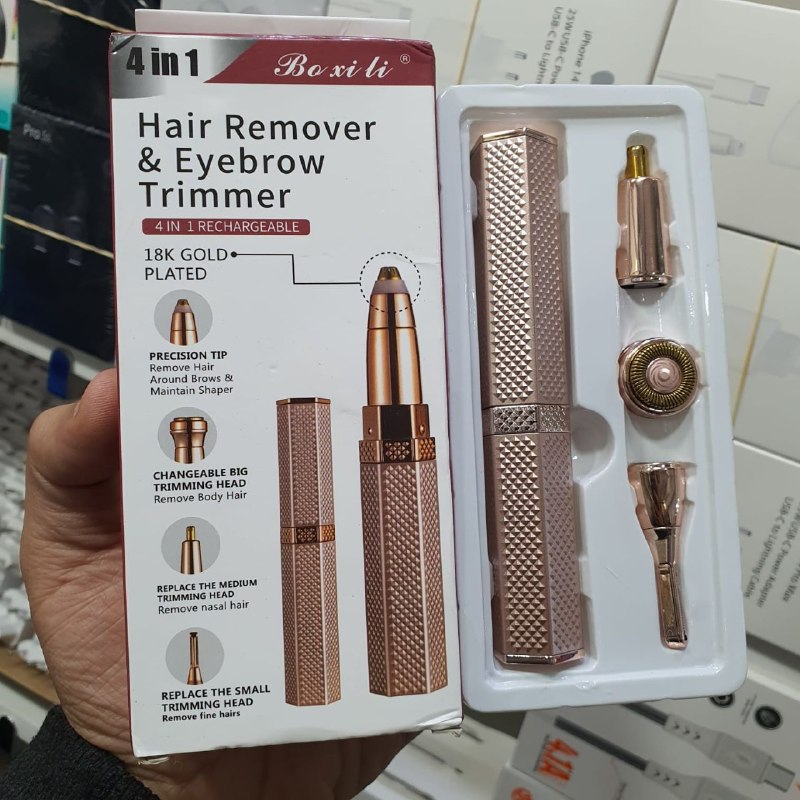 جهاز إزالة الشعر وتشذيب الحواجب Hair Remover Eyebrow Trimmer Épilateur et tondeuse à sourcils