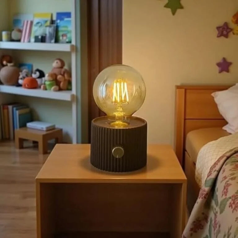 مصباح سرير عتيق لإضفاء جو دافئ Lampe de chevet vintage pour ambiance cosy