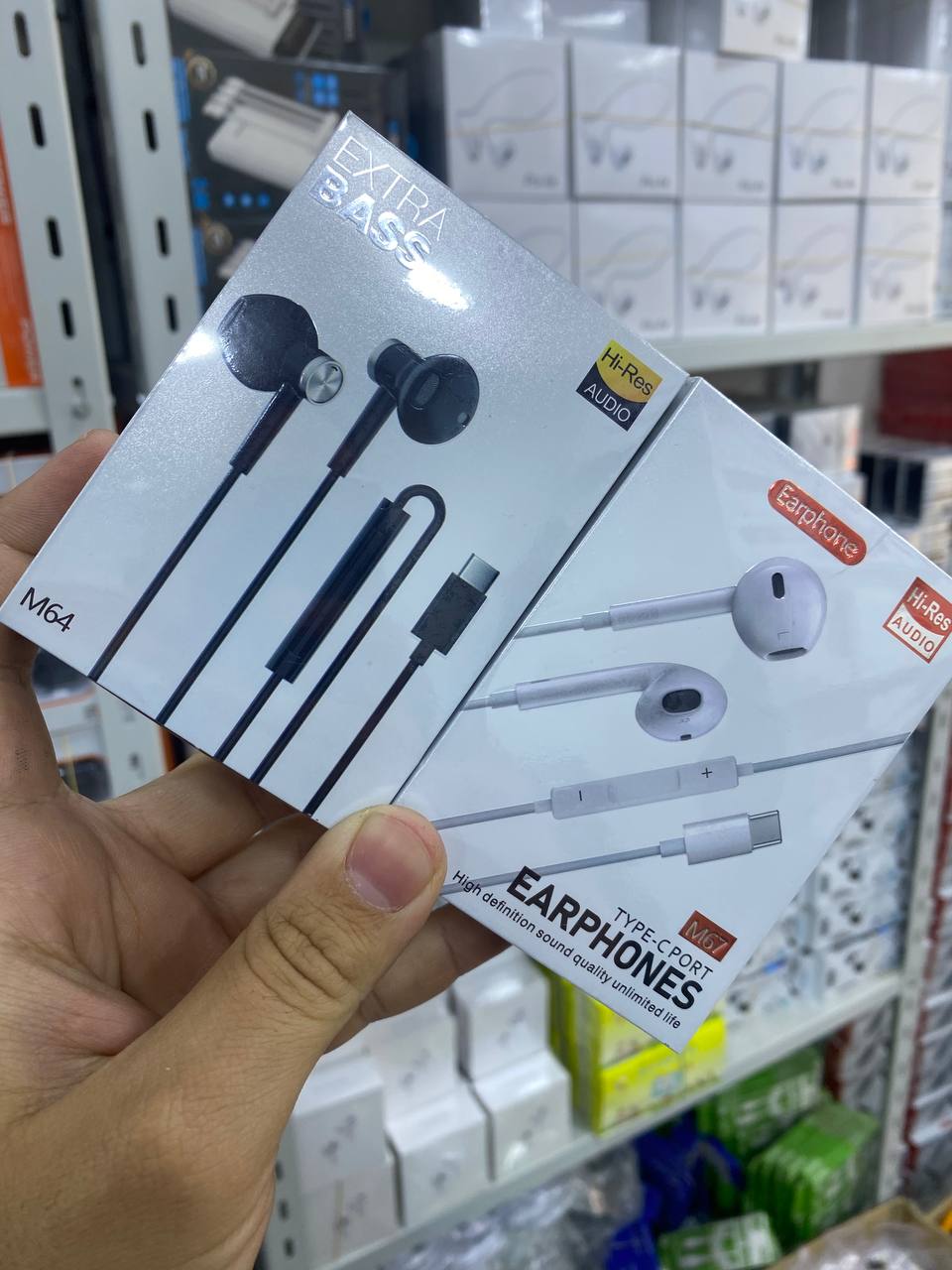 Earphones Type-C Port M64 Extra Bass