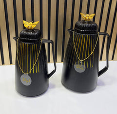 THERMOS NOIRS POUR THE ET CAFE 2PCS