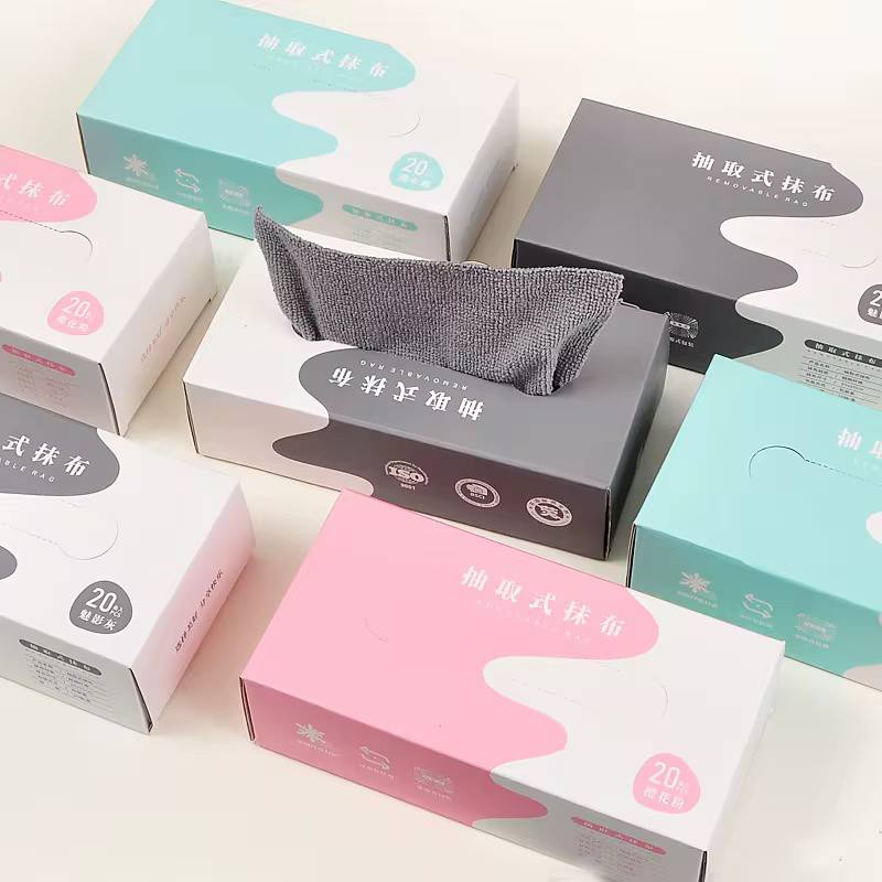Boîte de 20 Serviettes en Microfibre Lavables et Réutilisables لبة من 20 منديلًا من الألياف الدقيقة القابلة للغسل