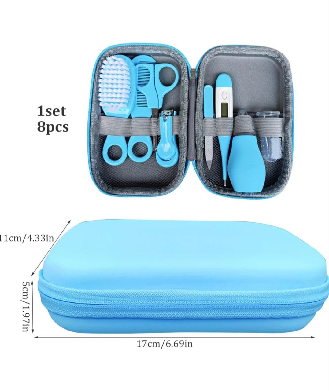 مجموعة من 8 قطع للعناية بالطفل ورعاية صحته Kit de toilettage pour bébé