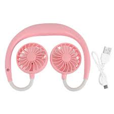 Mini Ventilateur de cou Portable Rechargeable par USB avec flux d'air