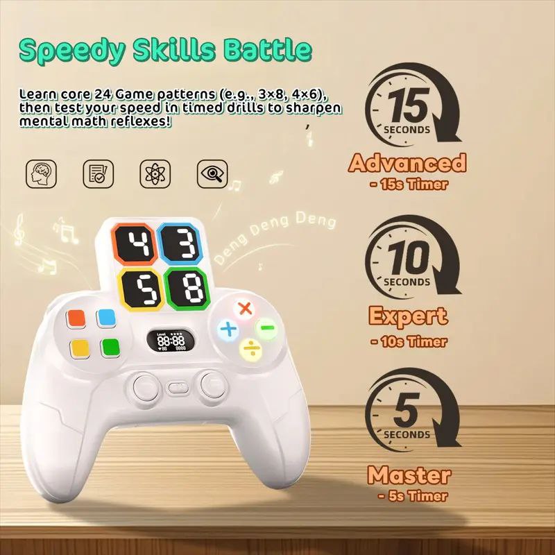 Mathematics smart 24 وحدة تحكم ألغاز رياضيات مع شاشة، للأطفال