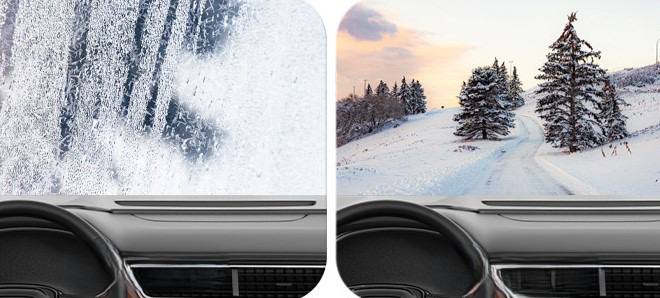 مروحة كهربائية لإزالة الجليد والضباب من الزجاج الأمامي Ventilateur Désembueur et dégivrage électrique pour pare-brise