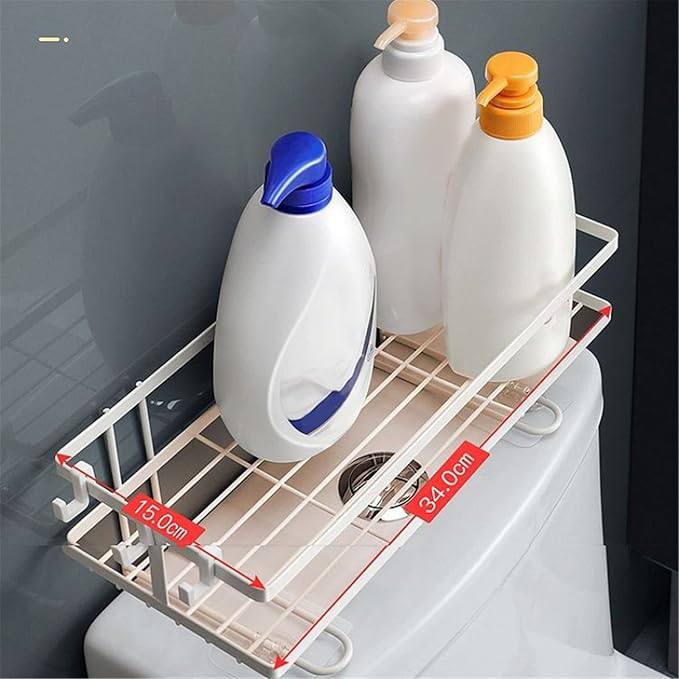 حامل تخزين الحمام على الحائط، بدون حفر Étagère de rangement murale pour salle de bain, sans perçage