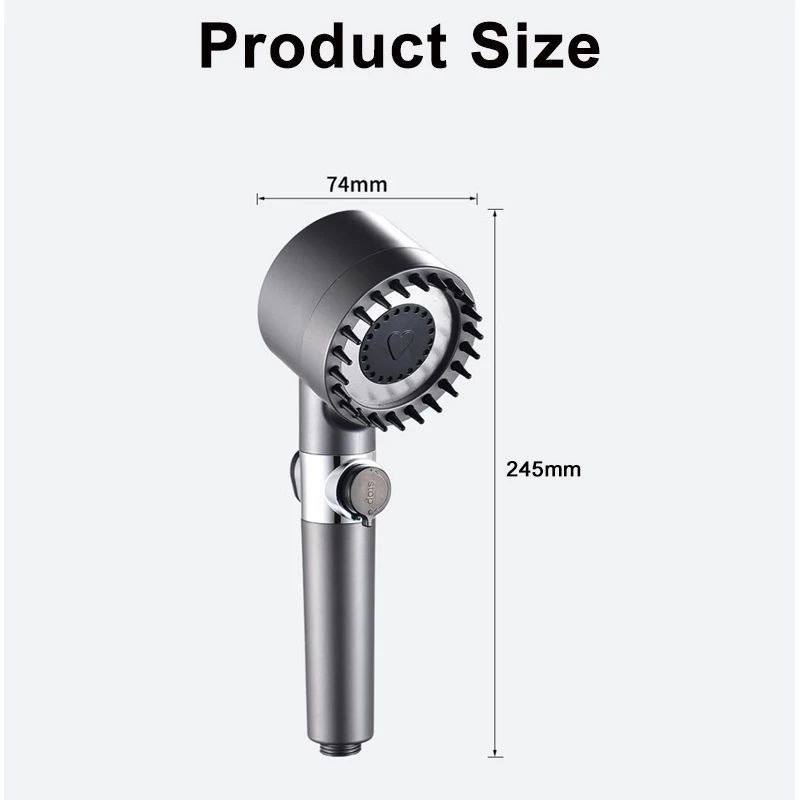 Turbocharged Shower head Pommeau de douche de massage رأس دش