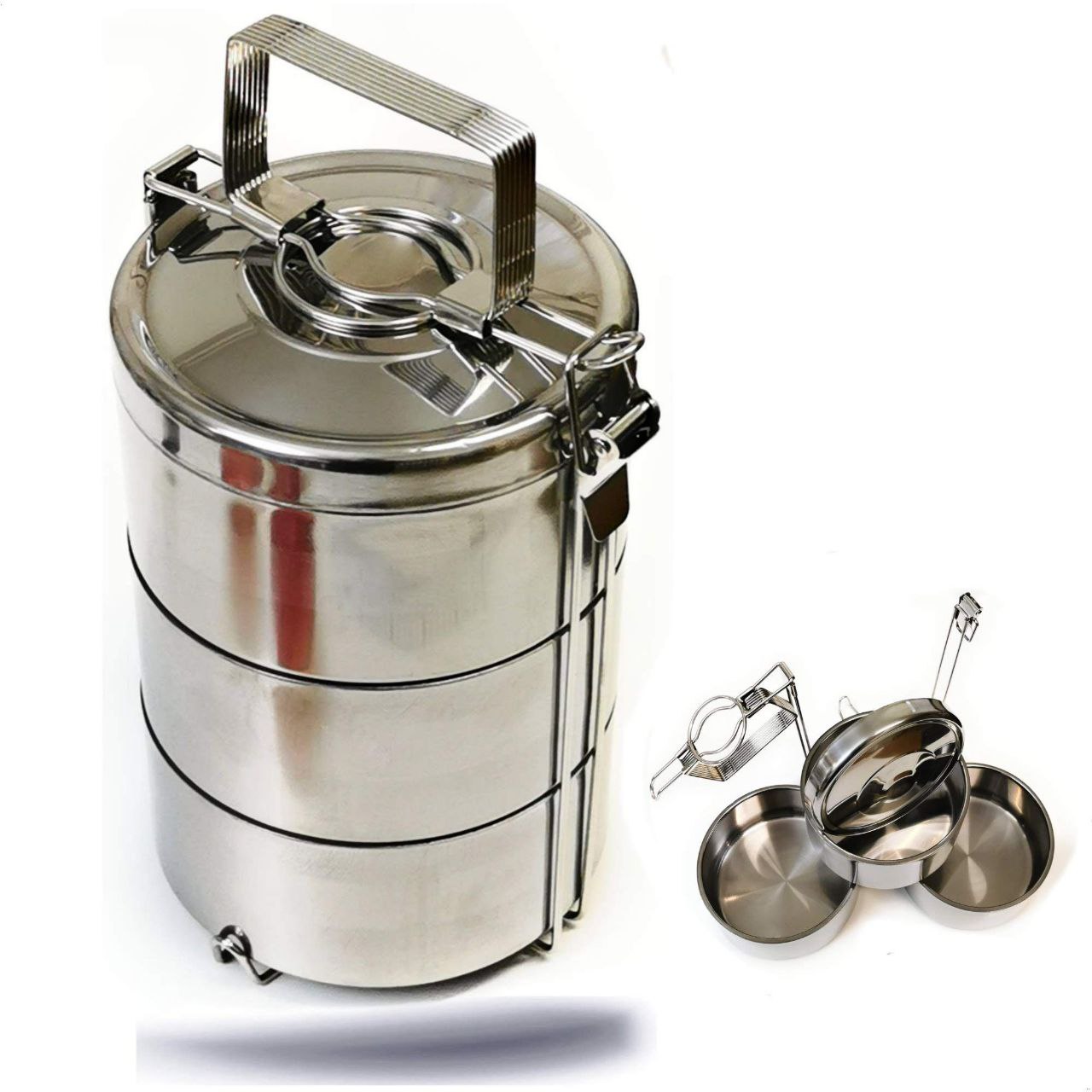 Ensemble de boîtes tiffin en acier inoxydable