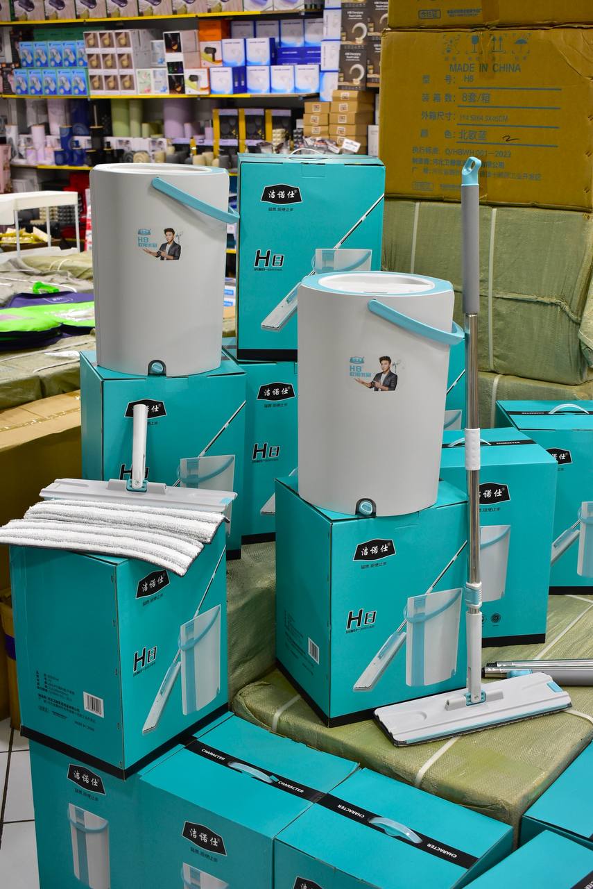 جفاف بالسطل لتنظيف الأرضيات والوصول للأماكن الصعبة بطريقة سهلة وبأقل مجهود