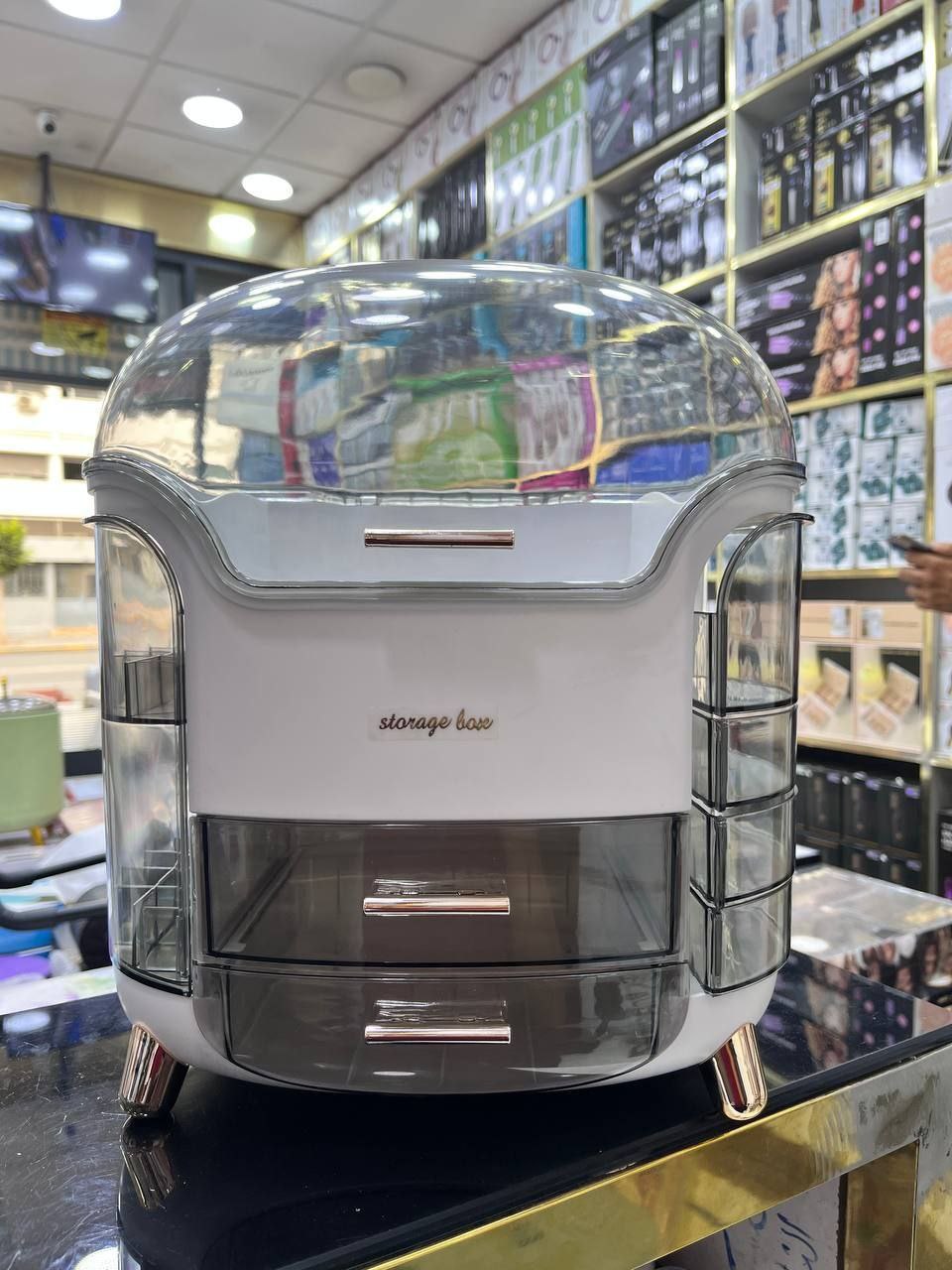 منظم مكياج وأكسيسورات مقاوم للغبار والماء