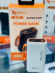 Power bank NEWAY 10000mAh 66W Fast Charge N-04