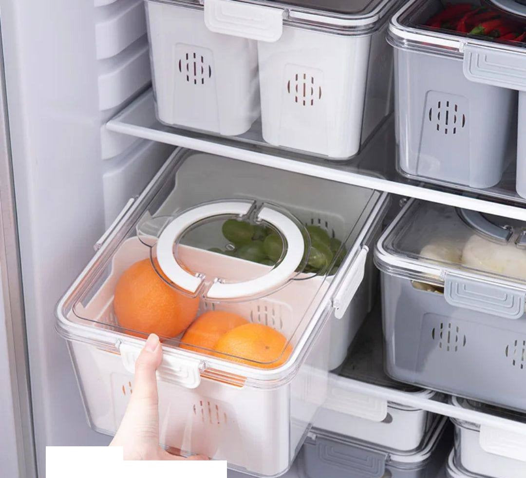حاويات تخزين الفواكه والخضراوات بغطاء مصنوعة من البلاستيك الخالي من مادة BPA