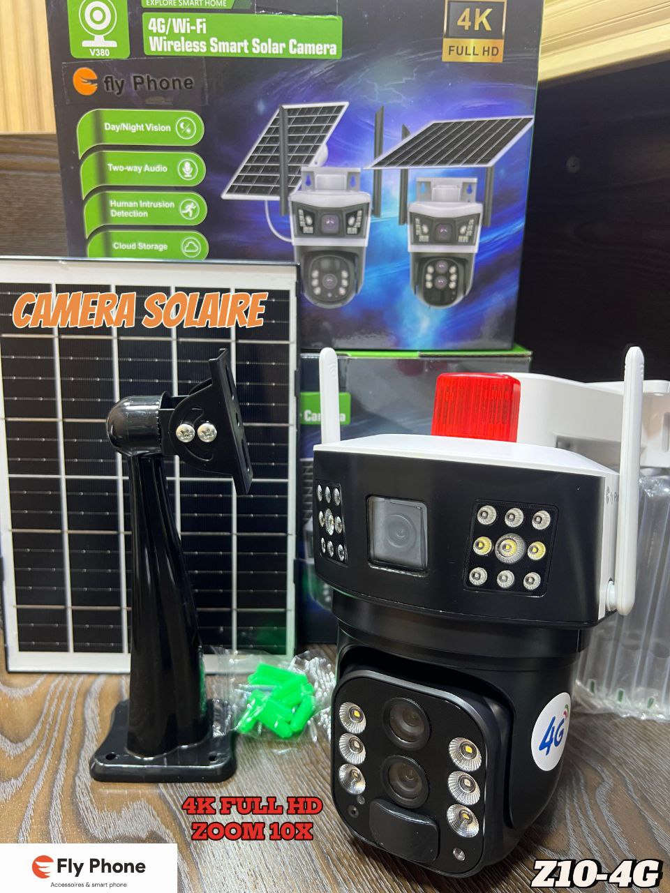 كاميرات بالطاقة الشمسية CAMERA SOLAIRE CARTE SIM 4G Android IOS 4K FULL HD