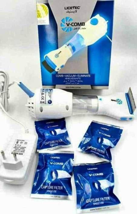 V-COMB Peigne anti-poux électrique مشط كهربائي للقمل