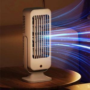 مروحة مكتبية محمولة مع بطارية Ventilateur de bureau à haute puissance, chargement USB à double lame