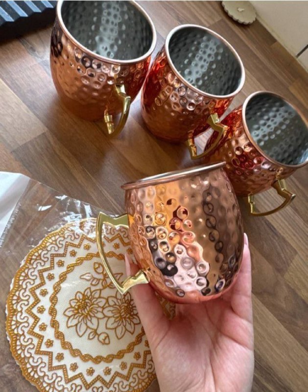 Tasses en cuivre Moscow Mule Mug أكواب نحاسية 2pcs