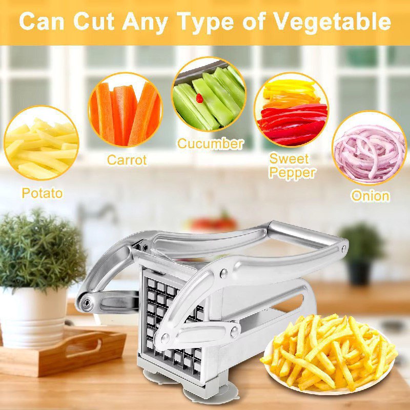 Coupe-frites manuel en acier inoxydable