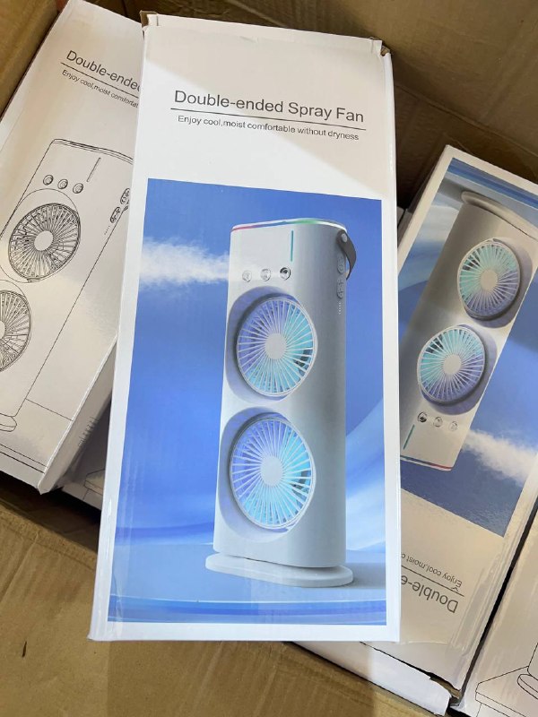 Double-Ended Spray Fan Mini Climatiseur مروحة رش مزدوجة الأطراف