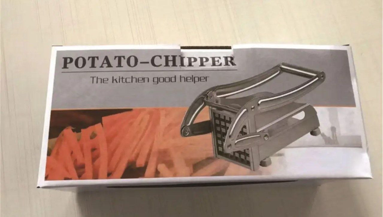 Potato Chipper Coupe-frites manuel en acier inoxydable قطاعة البطاطس المقلية اليدوية المصنوعة من الفولاذ المقاوم للصدأ