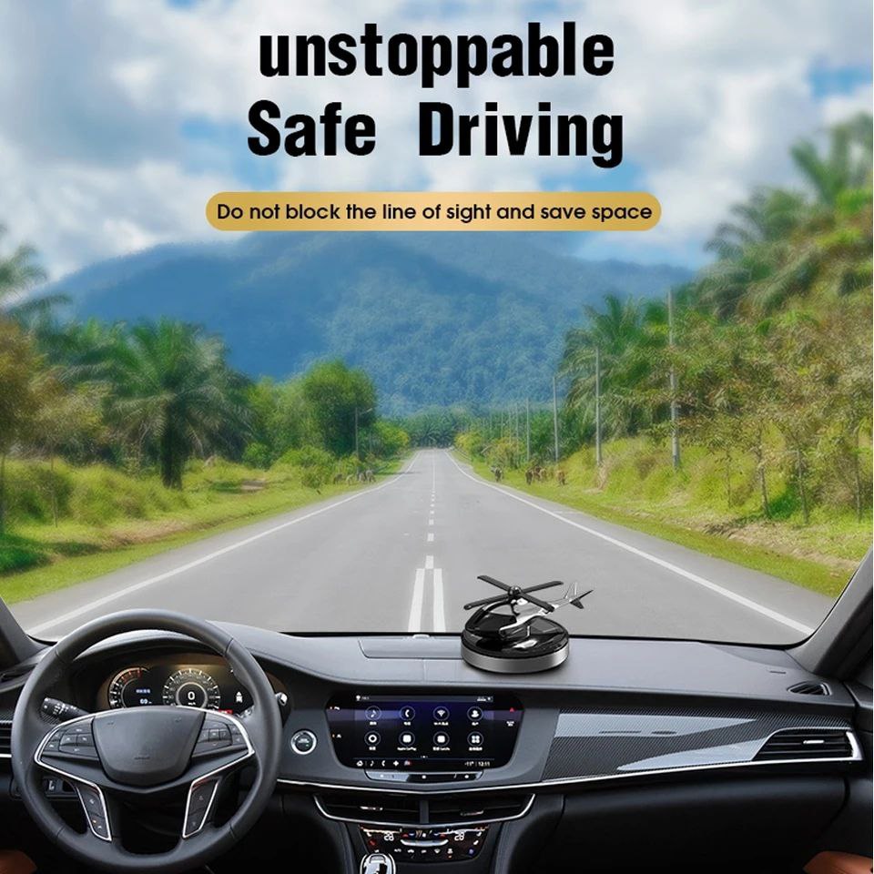 معطر جو دوار يعمل بالطاقة الشمسية، موزع عطور السياراتDésodorisant solaire rotatif pour voiture diffuseur de parfum automatique