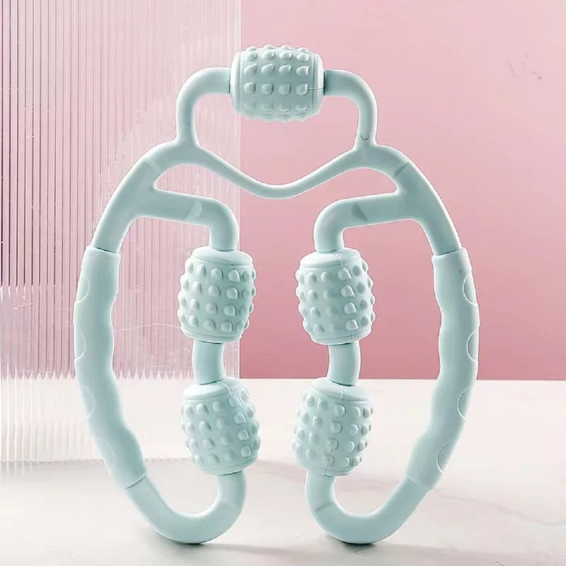 بكرة تدليك دائرية بتسع عجلات للساقين والجسم والظهر Rouleau de massage circulaire à 9 roues pour les jambes, le corps, le dos