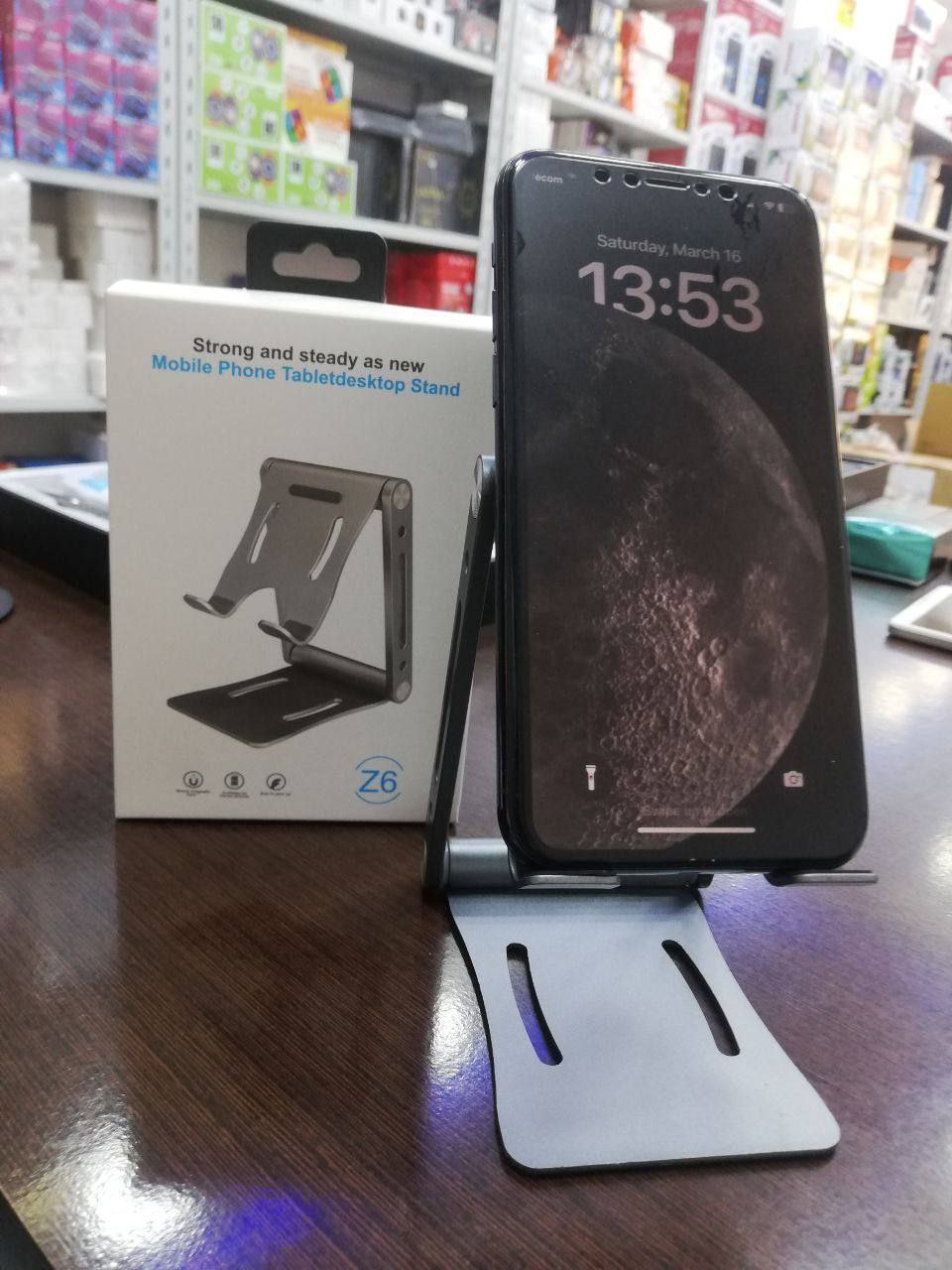 Mobile Phone Tabletdesktop Stand حامل الهاتف المحمول والكمبيوتر اللوحي وسطح المكتب