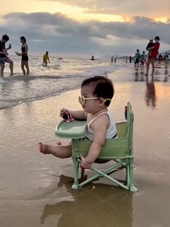 Chaise alimentation pliable pour bébés enfants plage coussin كرسي طعام للأطفال قابل للطي