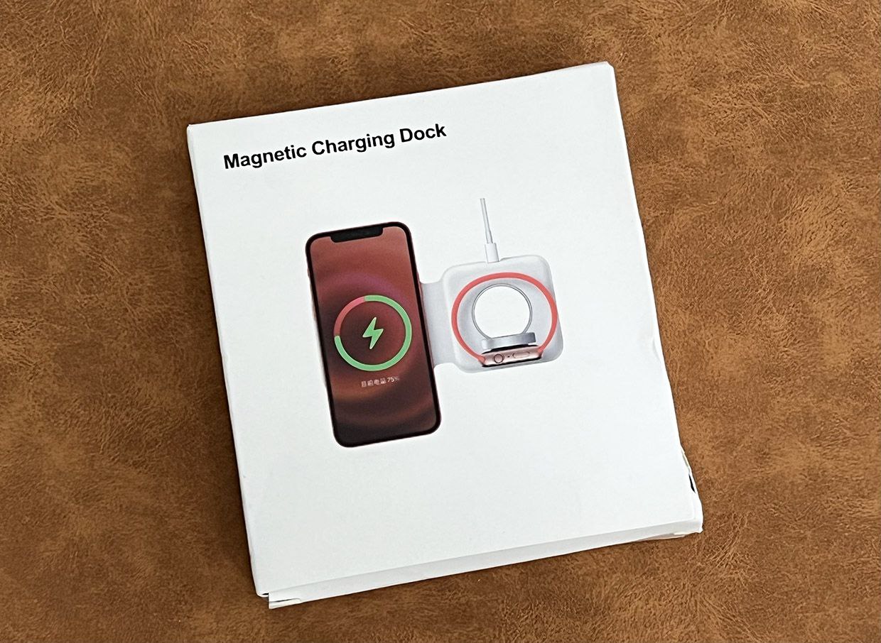 قاعدة شحن مغناطيسية Duo، شاحن لاسلكي للآيفون Station de charge magnétique