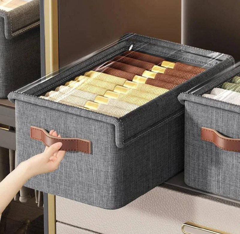 Boîte de Rangement Pliable Transparente صندوق تخزين شفاف قابل للطي