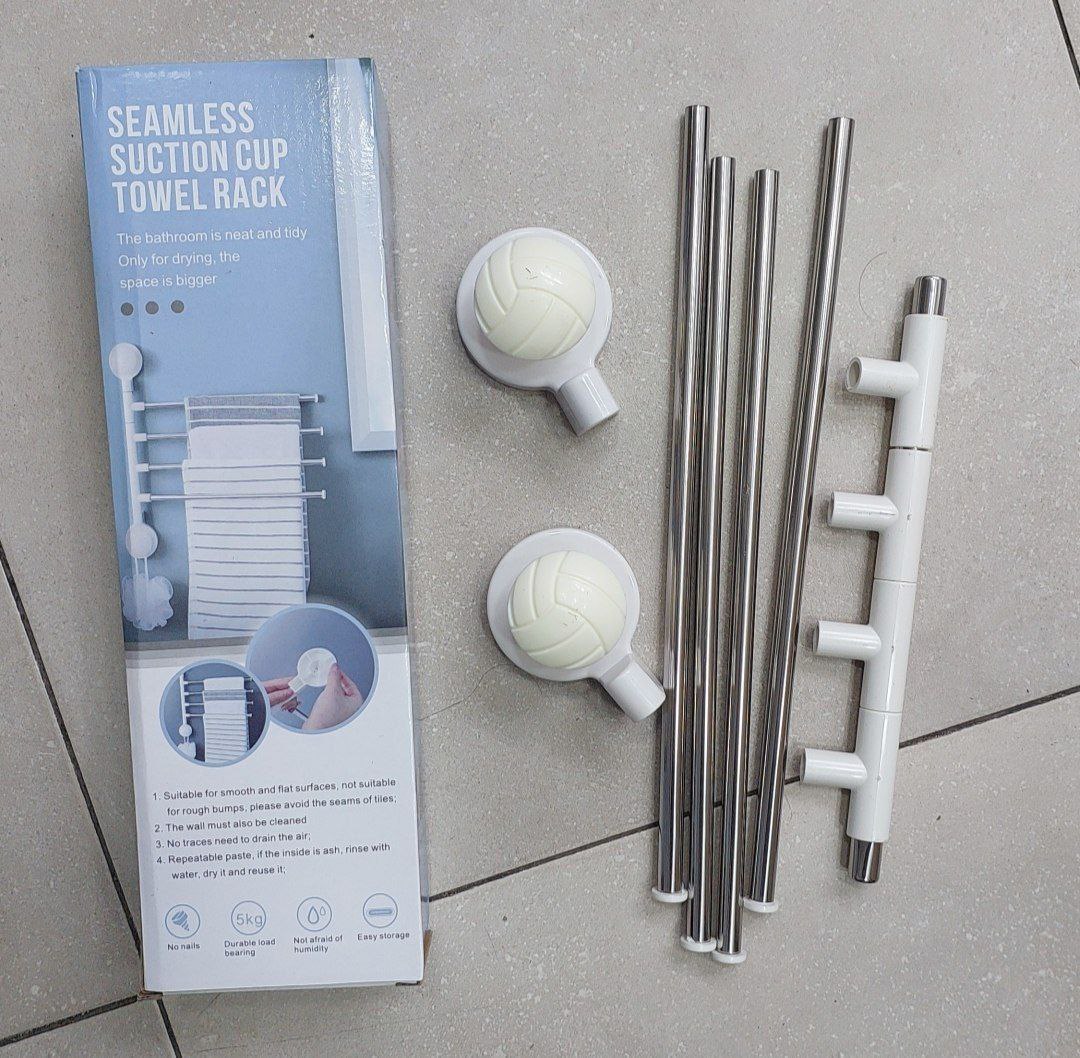 Seamless suction cup towel rackPorte-serviettes à ventouse sans couture رف مناشف بدون درزات مع كوب شفط