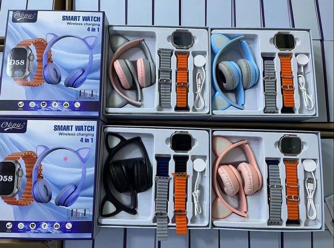 Cat ear Wireless Casque bluetooth enfant smart watch