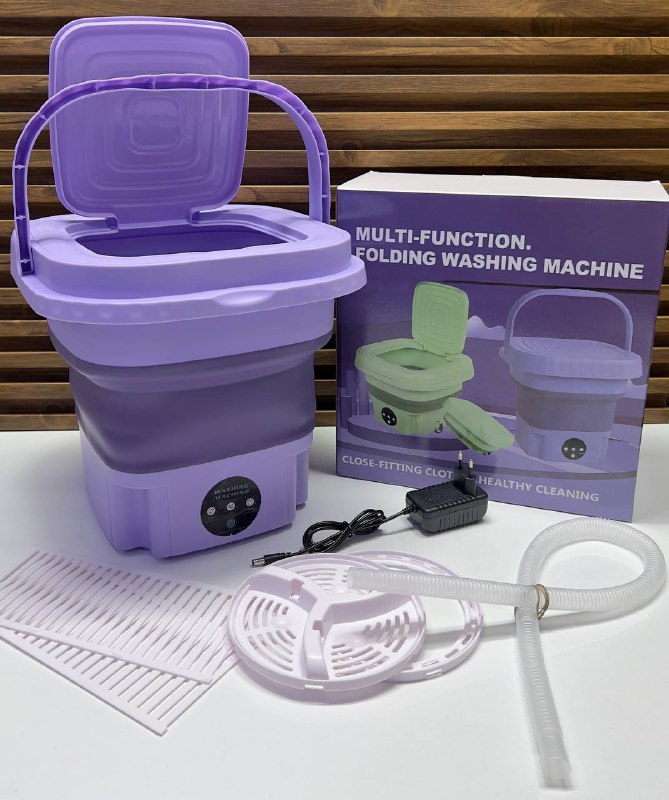 Multi function folding washing machine غسالة قابلة
